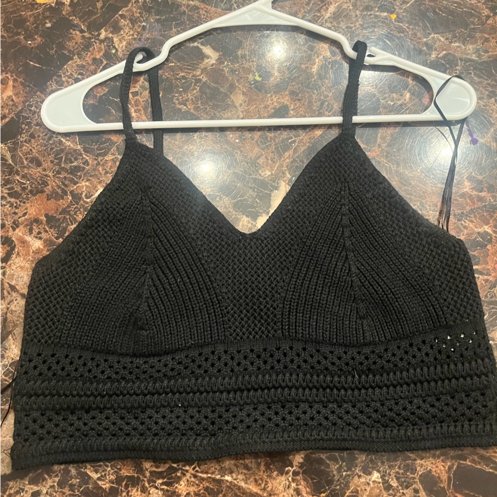 Primark size L crochet cropped top